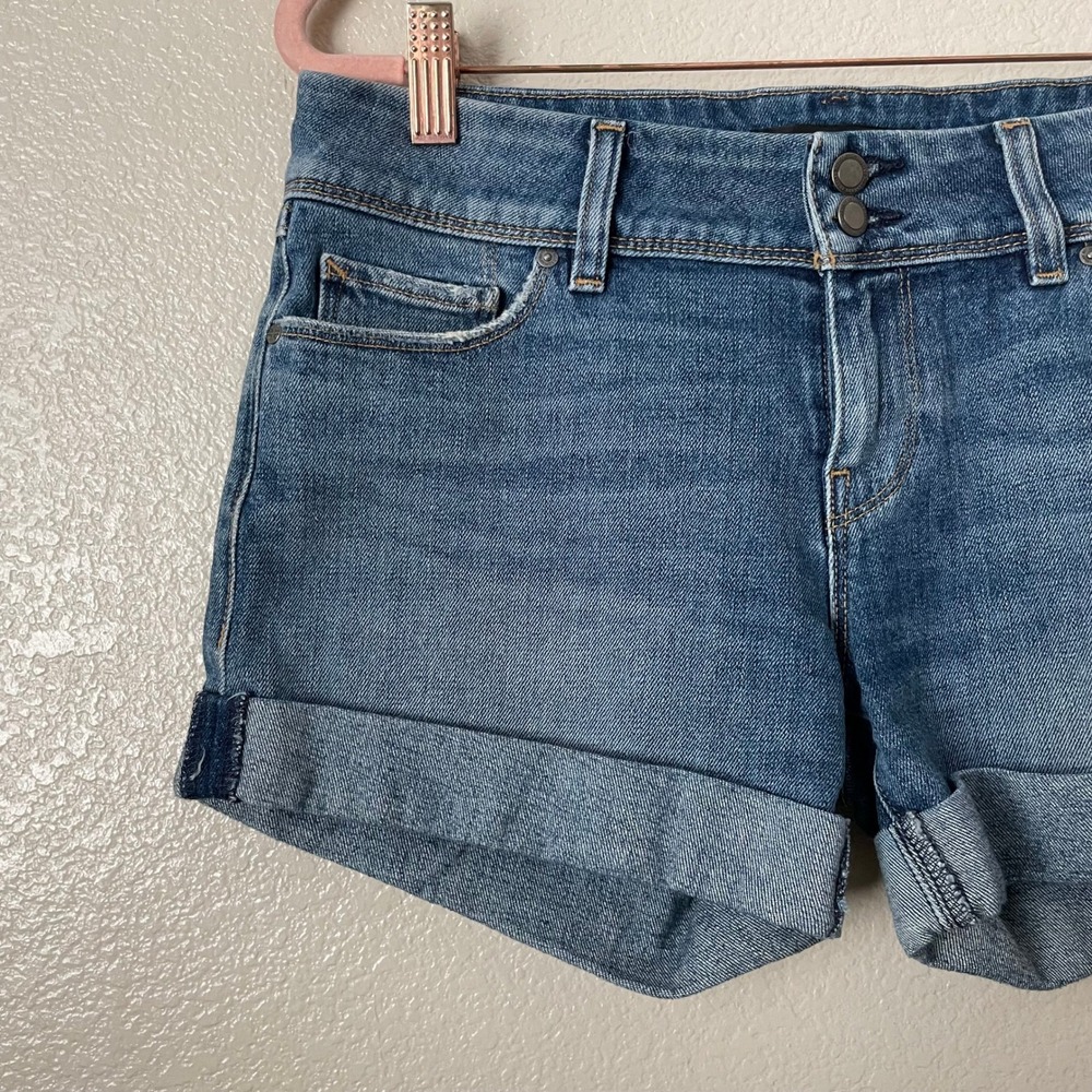 Hudson Shorts Womens Size 26 Blue Croxley Mid Rise Cuffed Denim Cotton Casual - Picture 4 of 10